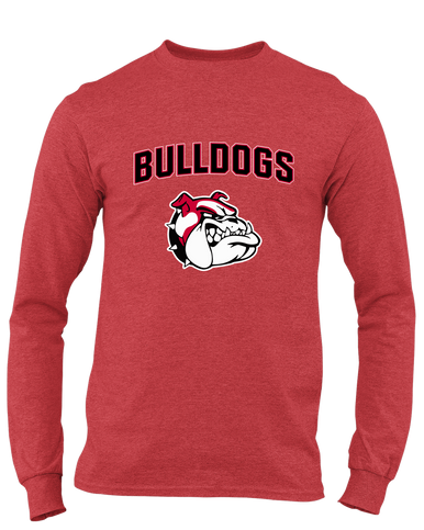 Oak Hills Bulldogs Mascot #6 Men's LS T-Shirt