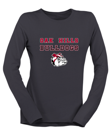 Oak Hills Bulldogs Spirit Women's Premium LS T-Shirt
