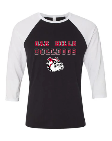 Oak Hills Bulldogs Spirit Men's Baseball T-Shirt