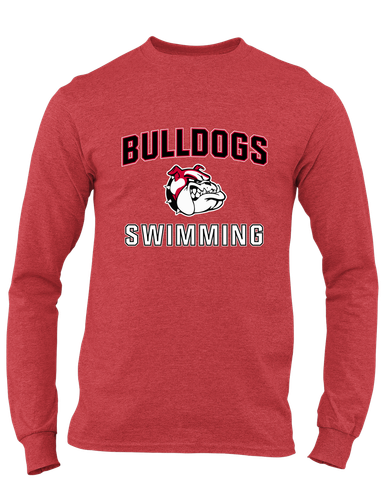 Oak Hills Bulldogs Swimming Men's LS T-Shirt