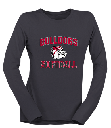 Oak Hills Bulldogs Softball #1 Women's Premium LS T-Shirt