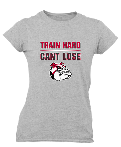Oak Hills Bulldogs Train Hard, Can't Lose Women's Premium SS T-Shirt