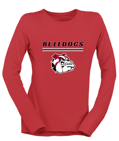 Oak Hills Bulldogs Mascot #8 Women's Premium LS T-Shirt