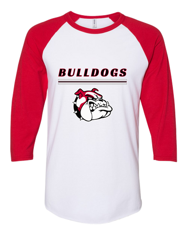 Oak Hills Bulldogs Mascot #8 Women's Baseball T-Shirt