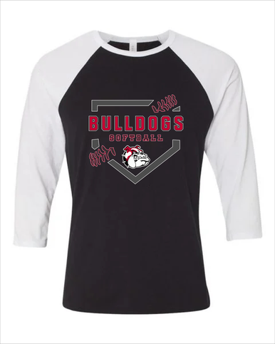 Oak Hills Bulldogs Softball #2 Women's Baseball T-Shirt