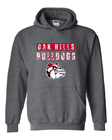 Oak Hills Bulldogs Mascot #9 Men's Hoodie