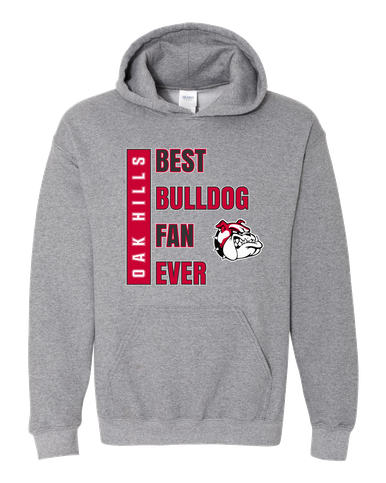 Oak Hills Bulldogs Best Bulldog Fan Men's Hoodie