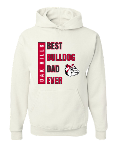Oak Hills Bulldogs Best Bulldog Dad Men's Premium Hoodie