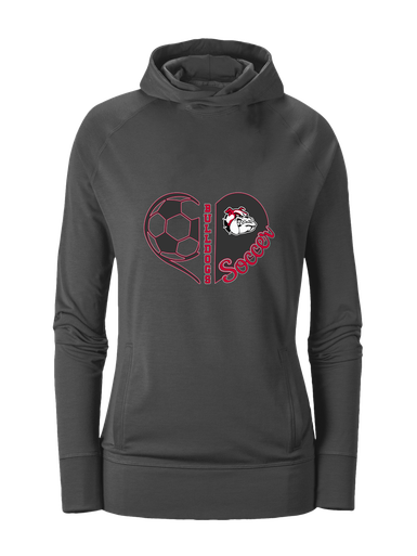 Oak Hills Bulldogs Heart Soccer Women's Hoodie