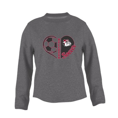 Oak Hills Bulldogs Heart Soccer Women's Sweatshirt