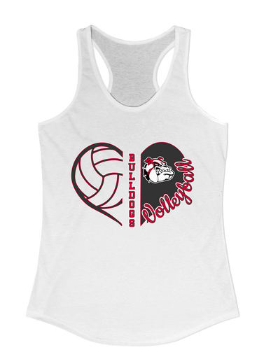 Oak Hills Bulldogs Heart Volleyball Women's Tank Top