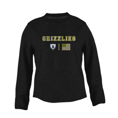 Spring Valley Grizzlies Camo Flag Women's Sweatshirt