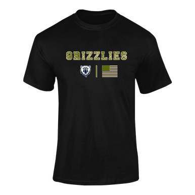 Spring Valley Grizzlies Camo Flag Men's SS T-Shirt
