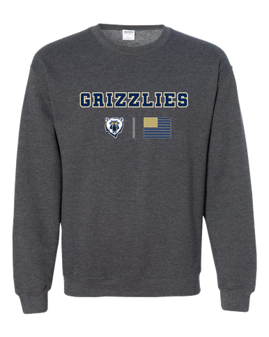 Spring Valley Grizzlies Team Colors Flag Men's Sweatshirt