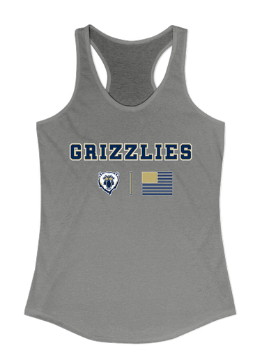 Spring Valley Grizzlies Team Colors Flag Women's Tank Top