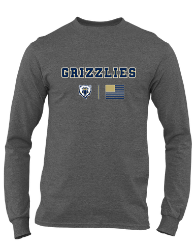 Spring Valley Grizzlies Team Colors Flag Men's LS T-Shirt