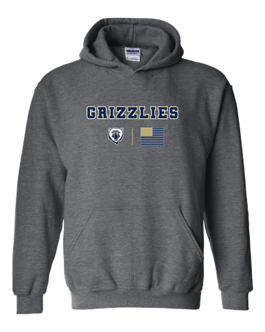 Spring Valley Grizzlies Team Colors Flag Men's Hoodie