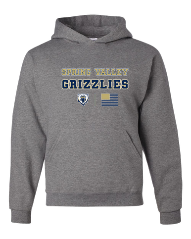 Spring Valley Grizzlies Spirit Flag Men's Premium Hoodie