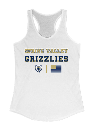 Spring Valley Grizzlies Spirit Flag Women's Tank Top