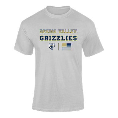 Spring Valley Grizzlies Spirit Flag Men's Premium SS T-Shirt