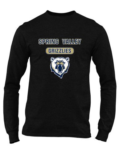 Spring Valley Grizzlies Mascot #3 Men's LS T-Shirt