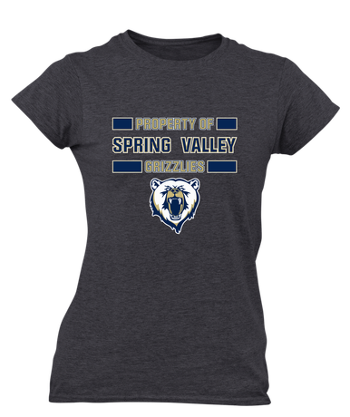 Spring Valley Grizzlies Property Of Women's SS T-Shirt