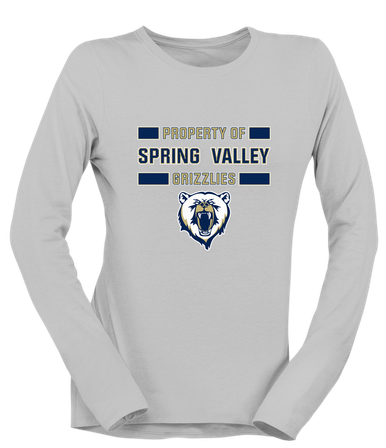 Spring Valley Grizzlies Property Of Women's LS T-Shirt