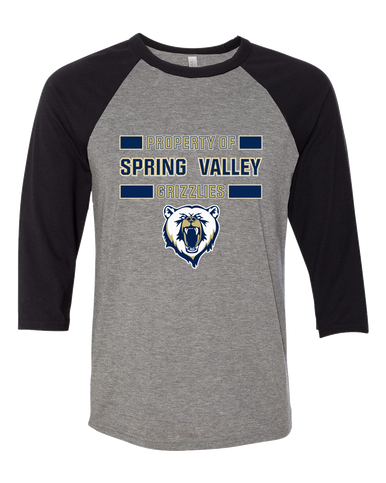 Spring Valley Grizzlies Property Of Women's Baseball T-Shirt