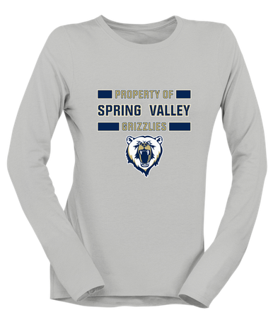 Spring Valley Grizzlies Property Of Women's Premium LS T-Shirt