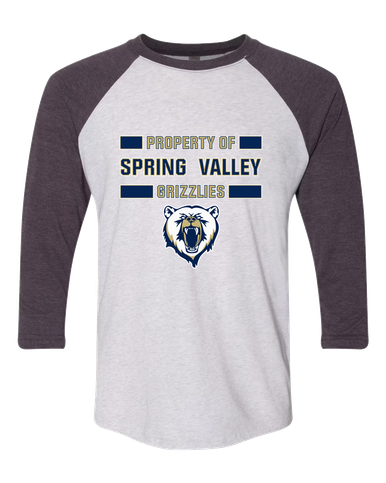 Spring Valley Grizzlies Property Of Men's Baseball T-Shirt