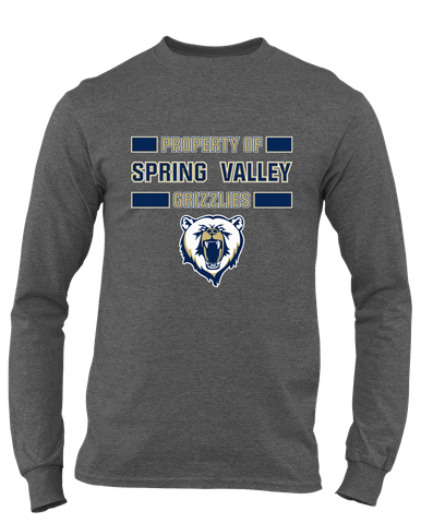 Spring Valley Grizzlies Property Of Men's LS T-Shirt