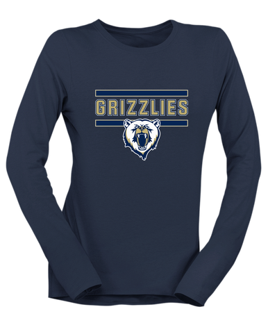Spring Valley Grizzlies Mascot #5 Women's Premium LS T-Shirt