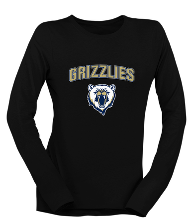Spring Valley Grizzlies Mascot #6 Women's LS T-Shirt