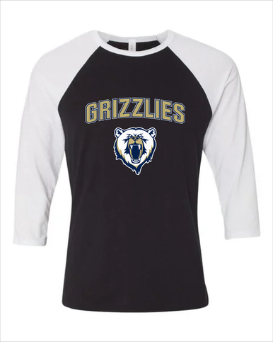 Spring Valley Grizzlies Mascot #6 Women's Baseball T-Shirt