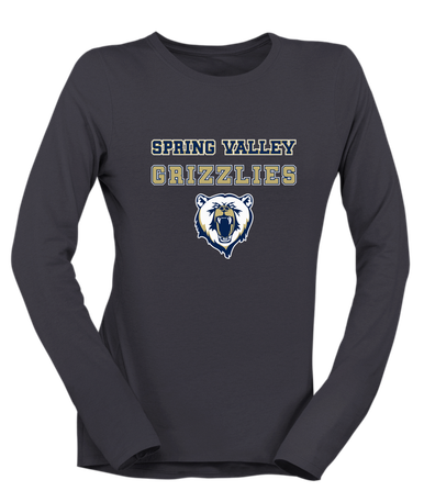 Spring Valley Grizzlies Spirit Women's Premium LS T-Shirt