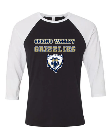 Spring Valley Grizzlies Spirit Men's Baseball T-Shirt