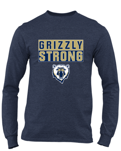 Spring Valley Grizzlies Strong #1 Men's LS T-Shirt