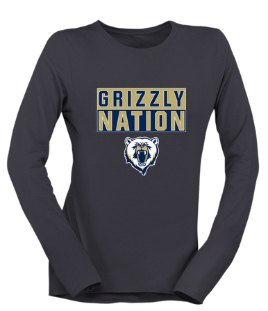 Spring Valley Grizzlies Nation #1 Women's Premium LS T-Shirt