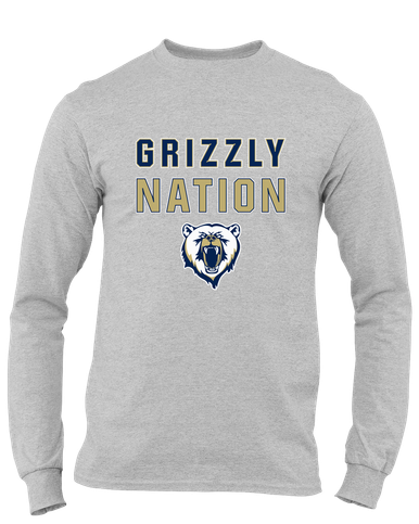 Spring Valley Grizzlies Nation #2 Men's LS T-Shirt