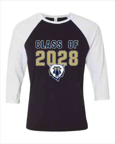 Spring Valley Grizzlies Class of 2028 Men's Baseball T-Shirt