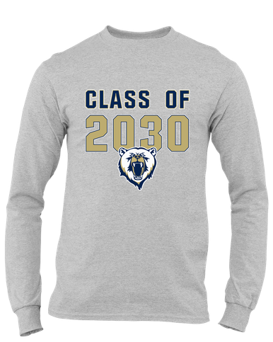 Spring Valley Grizzlies Class of 2030 Men's LS T-Shirt