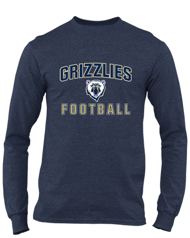 Spring Valley Grizzlies Football #1 Men's LS T-Shirt
