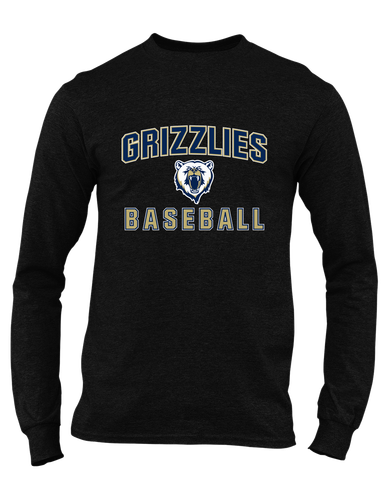 Spring Valley Grizzlies Baseball #1 Men's LS T-Shirt
