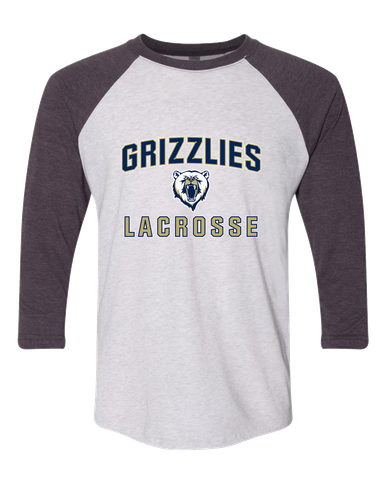 Spring Valley Grizzlies Lacrosse Men's Baseball T-Shirt