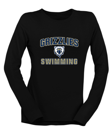 Spring Valley Grizzlies Swimming Women's Premium LS T-Shirt