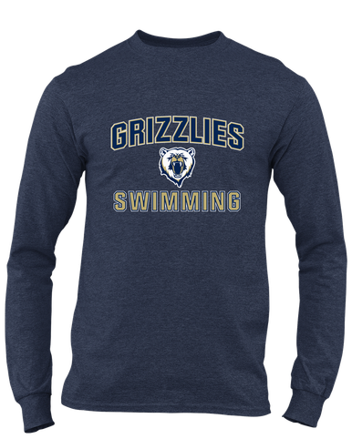 Spring Valley Grizzlies Swimming Men's LS T-Shirt