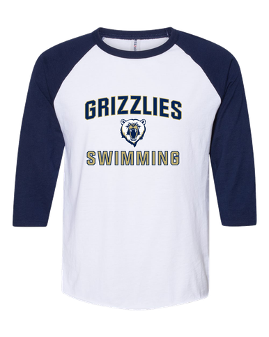 Spring Valley Grizzlies Swimming Men's Baseball T-Shirt