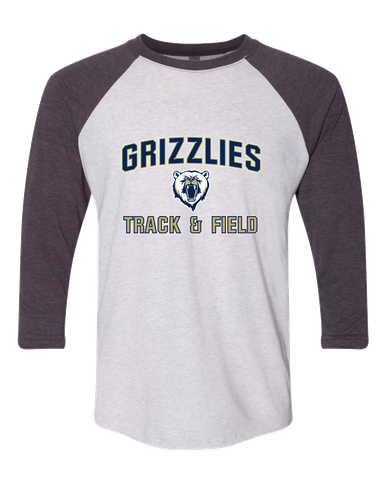 Spring Valley Grizzlies Track & Field Men's Baseball T-Shirt