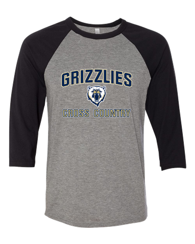 Spring Valley Grizzlies Cross Country Men's Baseball T-Shirt