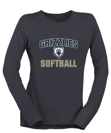 Spring Valley Grizzlies Softball #1 Women's LS T-Shirt
